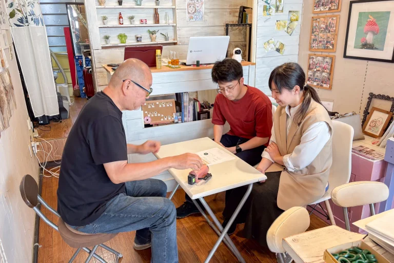 アトリエ100&1での手作り結婚指輪の打ち合わせ全景